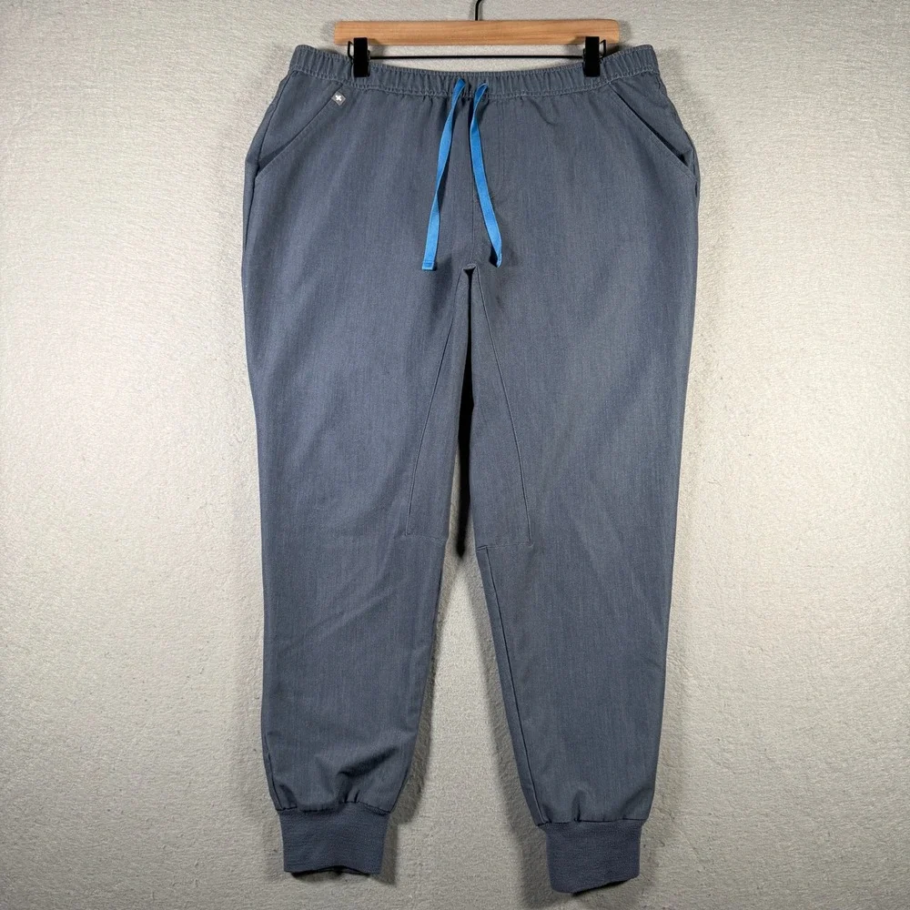 FIGS Technical Collection Scrub Joggers Mens XL Short Gray M23SW2016S Drawstring